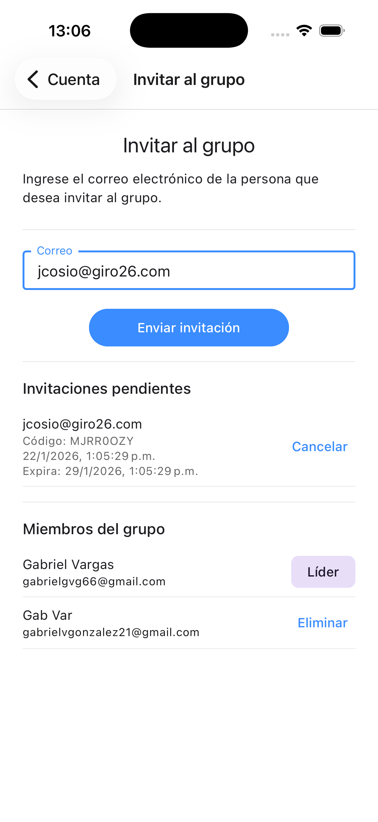 Pantalla de gestión multiusuario en CrediManager